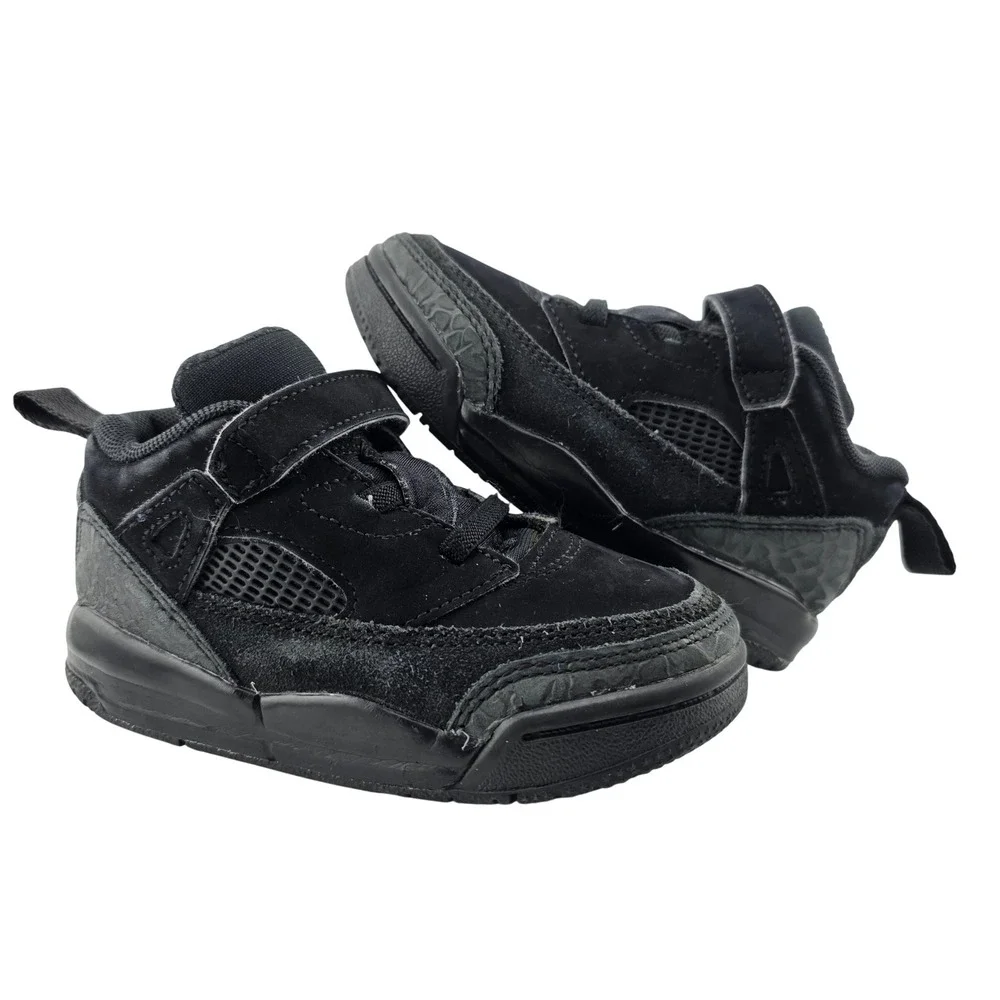 Jordan Spizike Toddler Size 7C Black Good Suede Sneakers‎ Mid Top